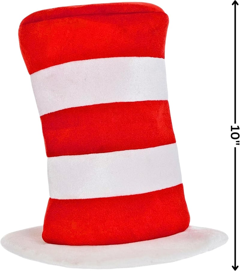 Dr. Seuss Cat in the Hat Costume - Premium Quality, One Size