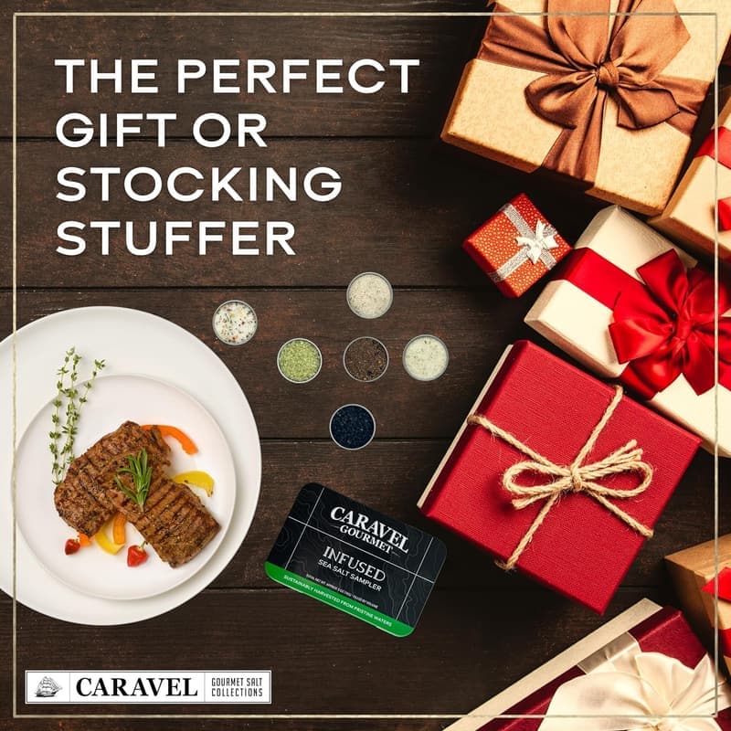 Gourmet Cooking Gift: Infused Sea Salt Sampler Set (6 x 0.5 oz)
