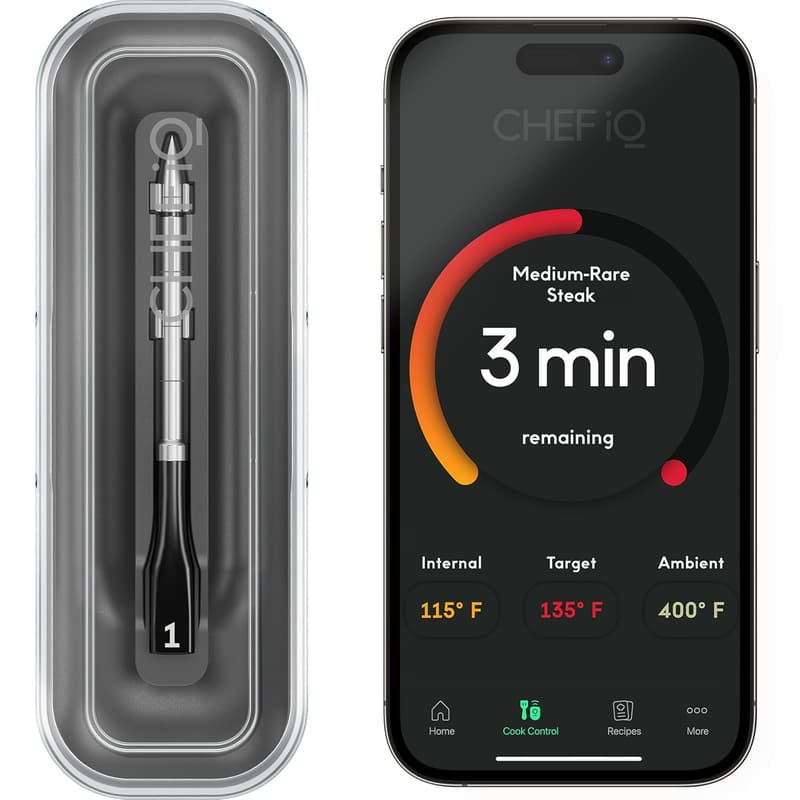 Smart Wireless Meat Thermometer with Ultra-Thin Probe