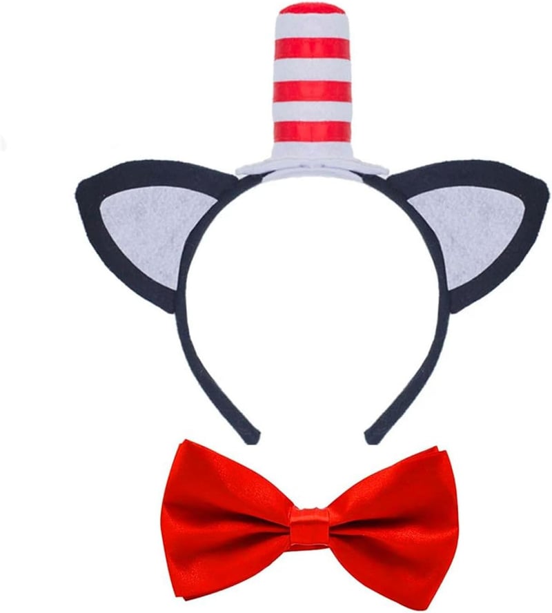 Cat Headband with Stovepipe Hat – Costume Accessory for Halloween