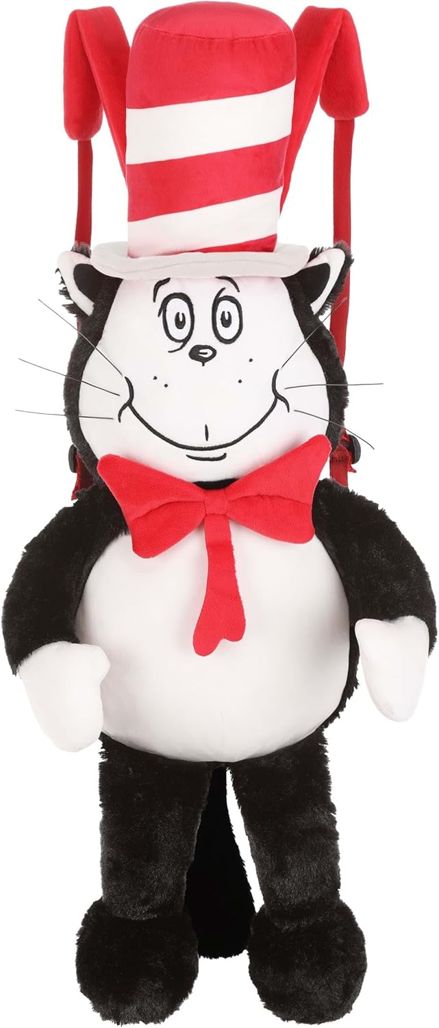 Cat in the Hat Soft Backpack - Fun Costume Accessory
