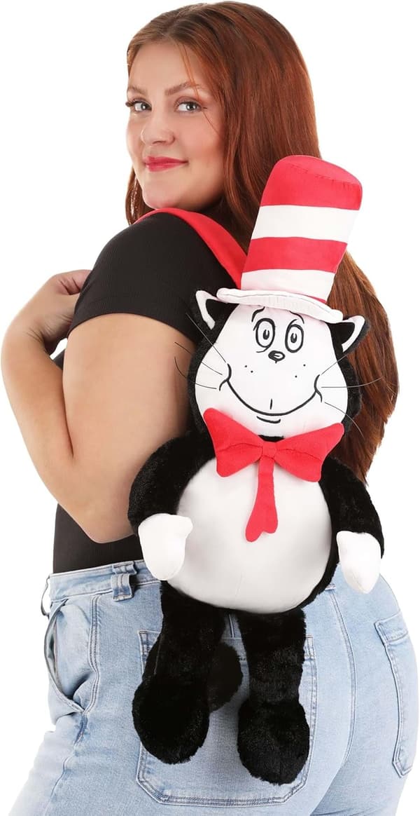 Cat in the Hat Soft Backpack - Fun Costume Accessory