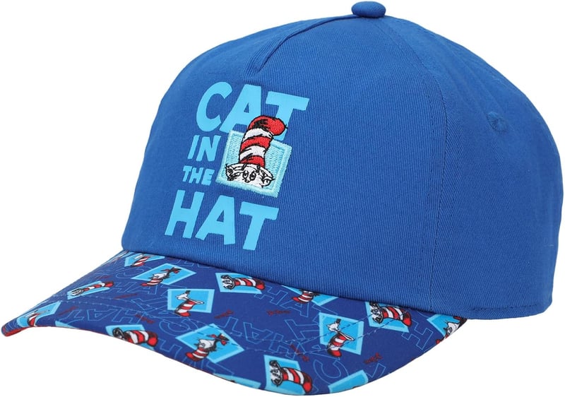 Toddler Cat in the Hat Blue Beanie