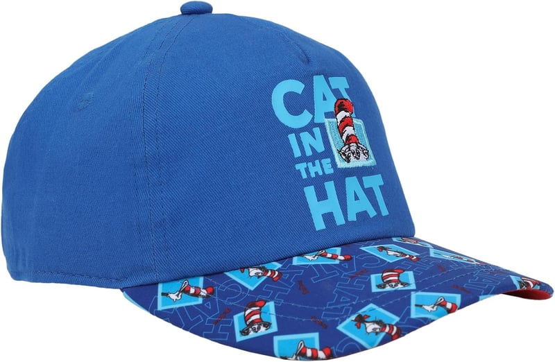 Toddler Cat in the Hat Blue Beanie