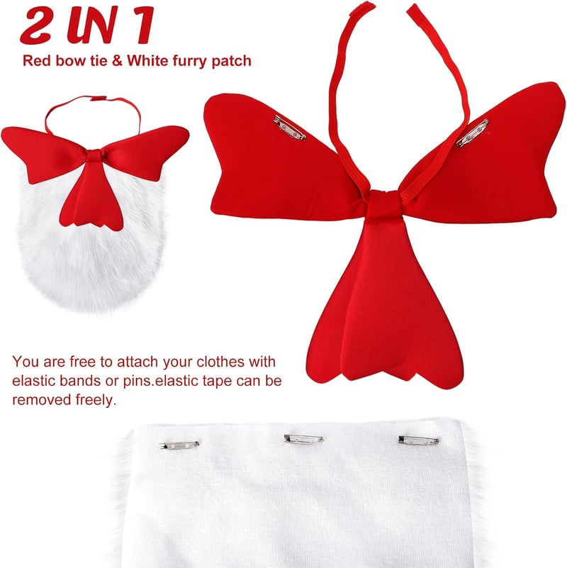 Halloween Cat Costume Accessories Set – 5 Piece Striped Hat & Gloves