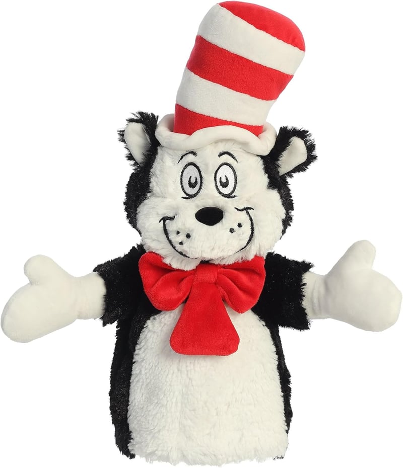 Dr. Seuss™ Cat in The Hat Hand Puppet - 14-Inch Stuffed Toy