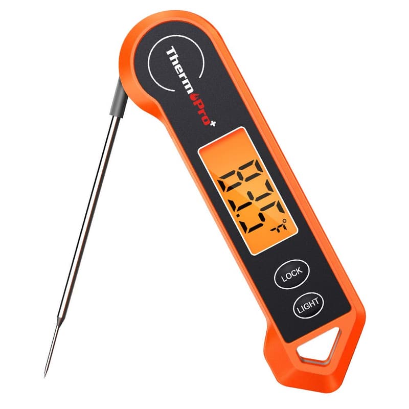 Instant Read Digital Meat Thermometer with Backlit Display