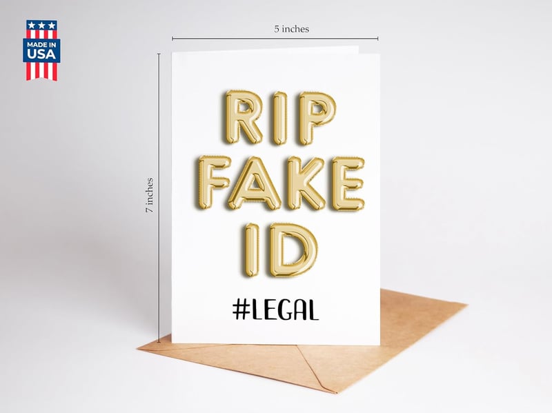 Funny 21st Birthday Card - Humorous Gift for Him/Her