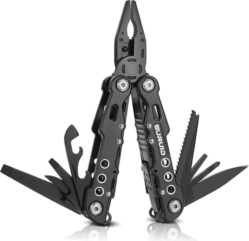 12-in-1 Portable Pocket Multitool for Camping and Hiking