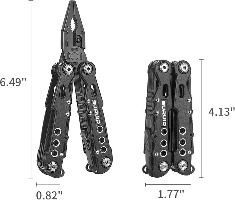 12-in-1 Portable Pocket Multitool for Camping and Hiking