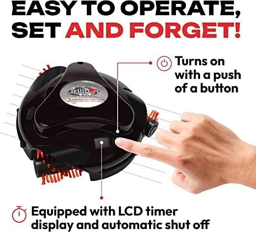 Automatic Grill Cleaning Robot with Nylon Brushes - BBQ Accessory