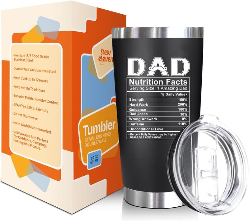 Birthday Gift for Dad - 20 Oz Tumbler from Kids
