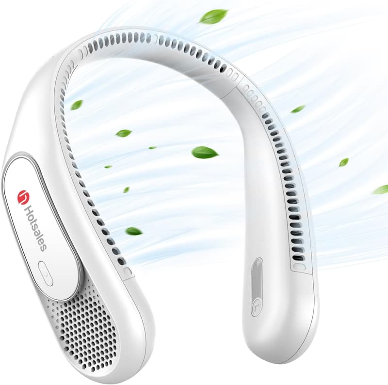 Portable Bladeless Neck Fan with 6000 mAh Battery