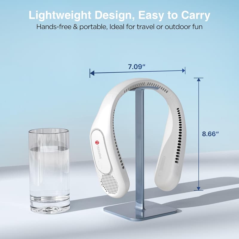 Portable Bladeless Neck Fan with 6000 mAh Battery