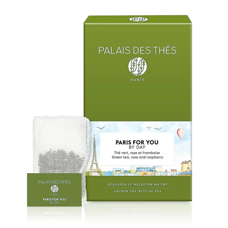 Paris For You By Day - Green Tea, Rose & Raspberry - 20 Cotton Tea Bags