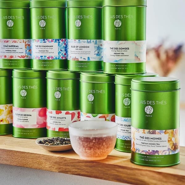 Paris For You By Day - Green Tea, Rose & Raspberry - 20 Cotton Tea Bags