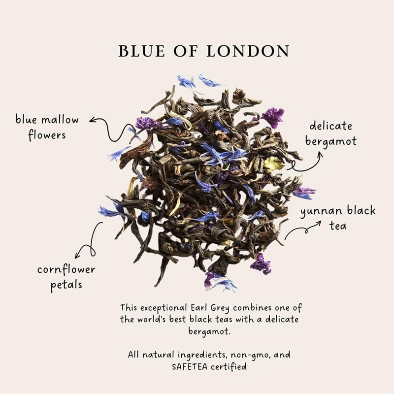 Earl Grey Black Tea with Bergamot & Cornflower - 3.5oz Tin
