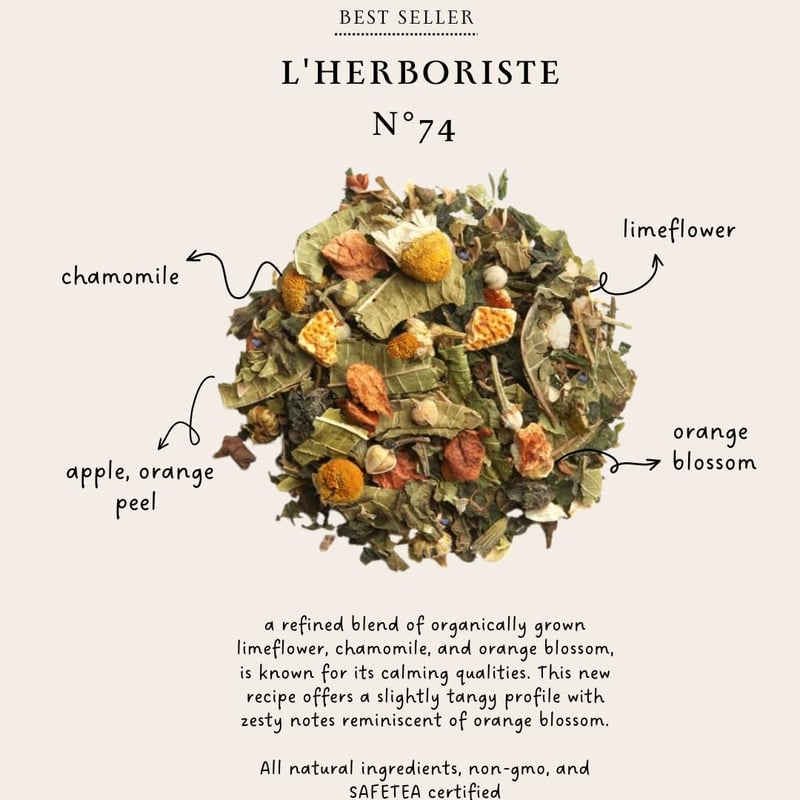 Organic Herbal Tea Bundle - Relaxation & Calming, 40 Sacchi