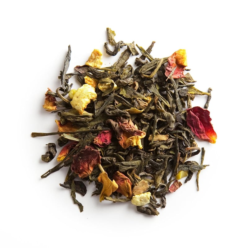 Holiday Green Tea Blend with Citrus & Rose - 3.5oz Gift Tin