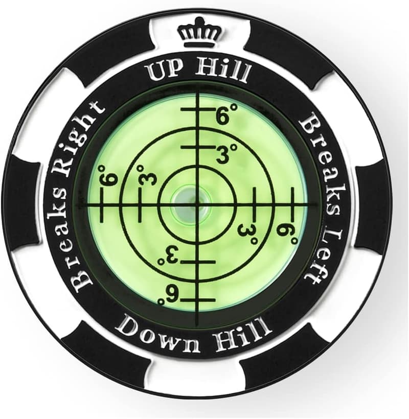 High Precision Golf Ball Marker & Green Reading Aid