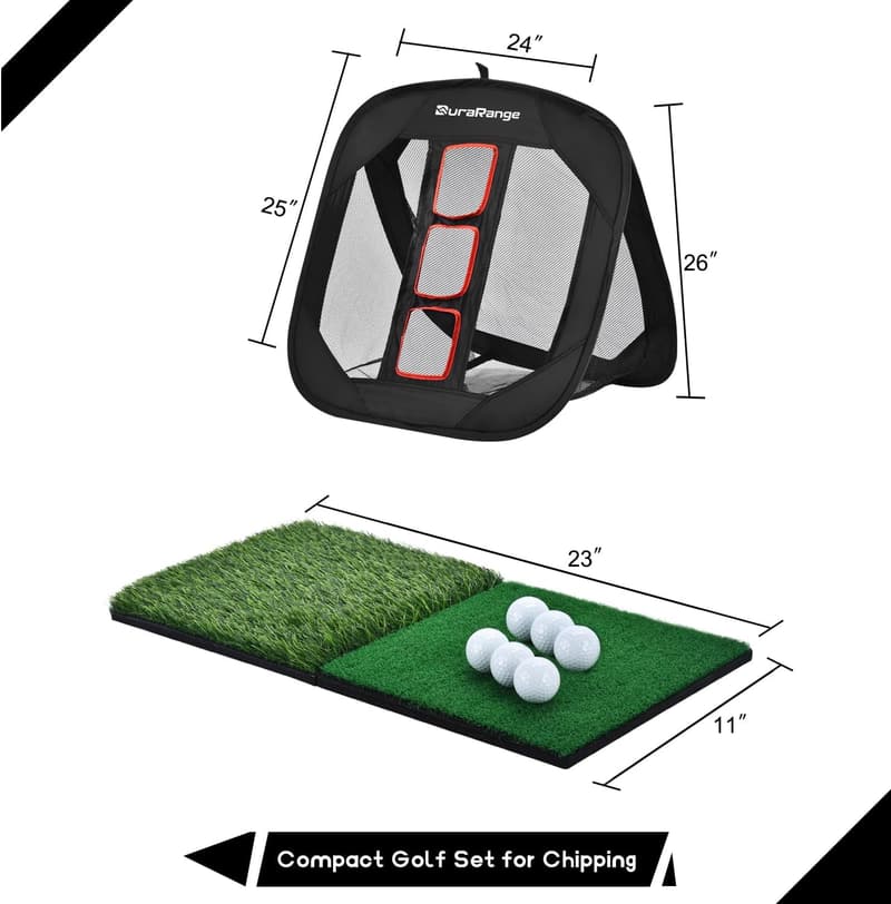 Pop-Up Golf Chipping Net - Target Training Aid for Golfers