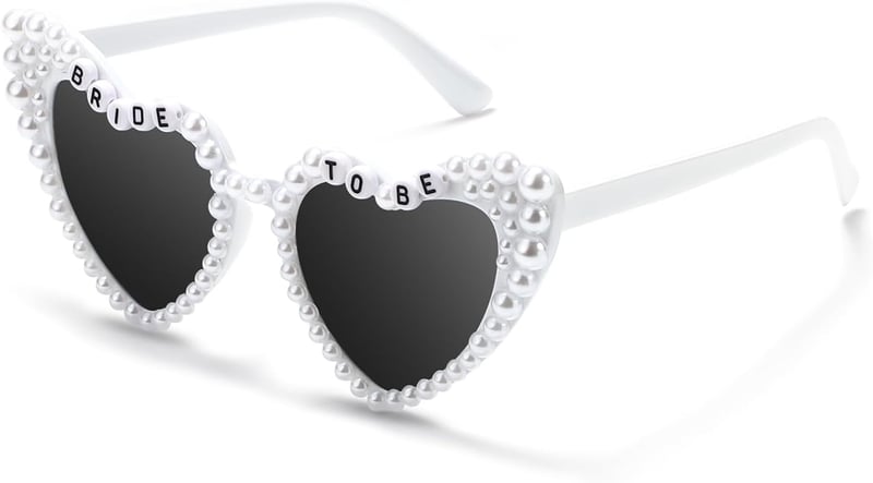 Bachelorette Party Heart Sunglasses for Bride to Be