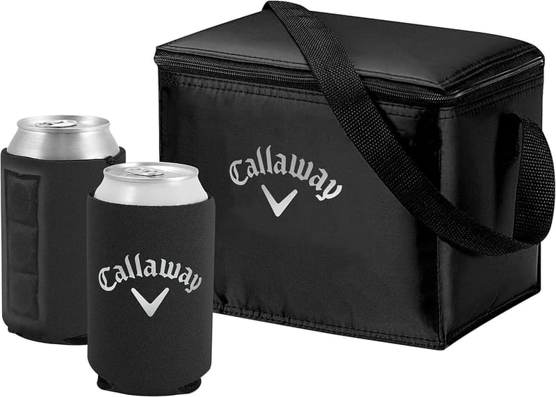 Callaway Soft Cooler Bag Gift Set with Koozies, Black