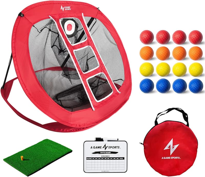 Golf Chipping Net with Mat for Indoor/Outdoor Swing Practice