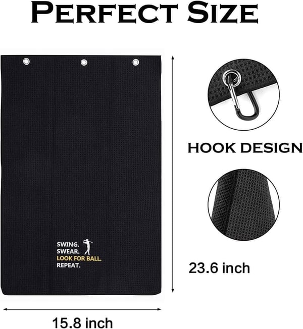 Funny Embroidered Golf Towel for Dad - Father's Day Gift