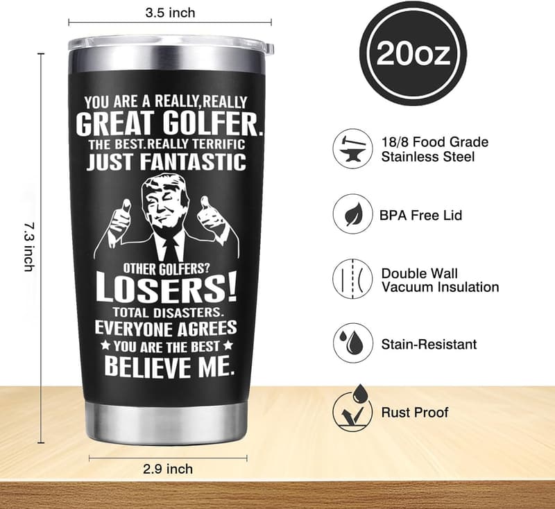 Funny Golfer Coffee Mug - Cool Birthday Gift for Dad