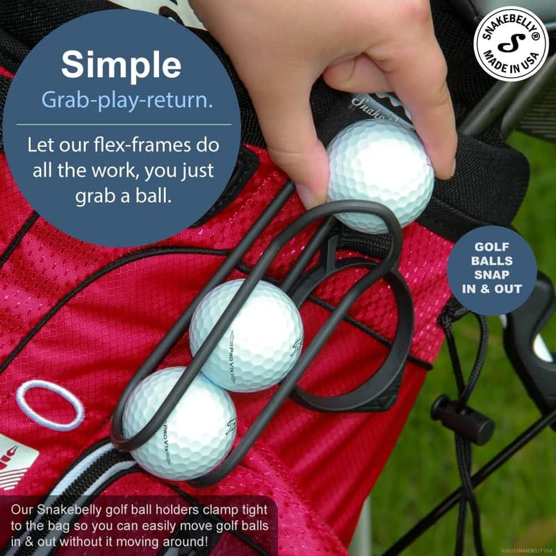 Pro Quick-Draw Golf Ball Holder - SnakeBelly (Black)