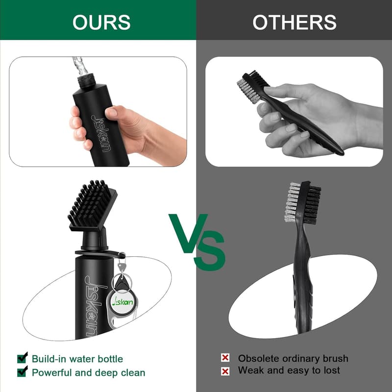 Golf Accessories Set: Club Brush Cleaner & Water Bottle