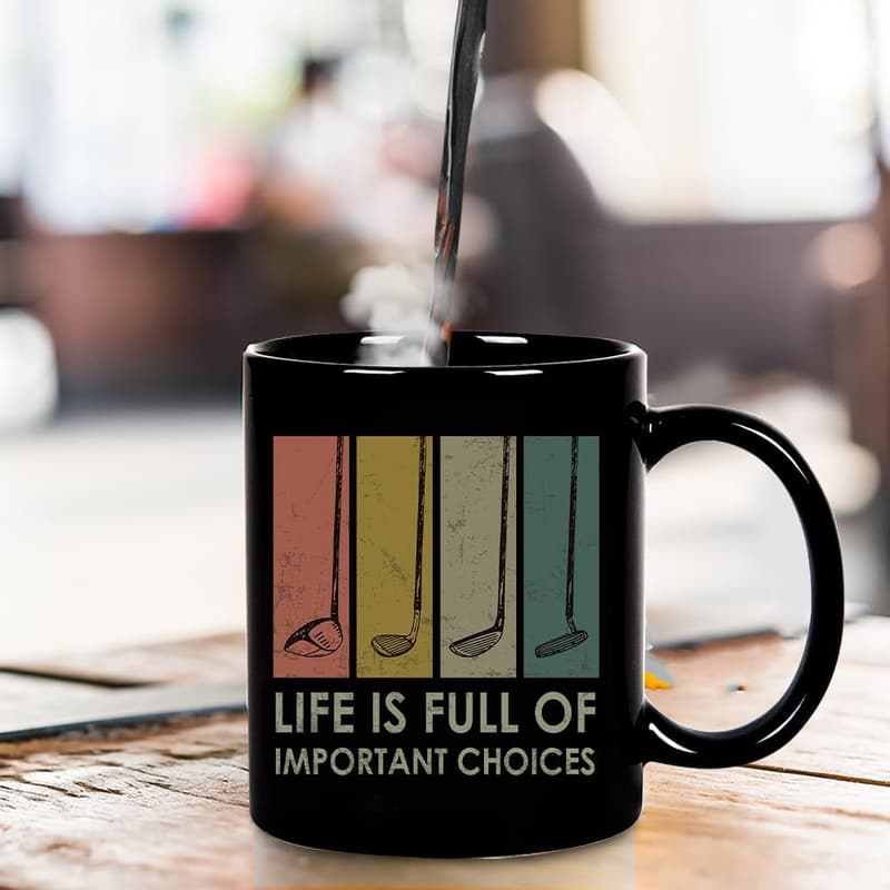 Golf Lover Coffee Mug - 11oz Gift for Men & Dads