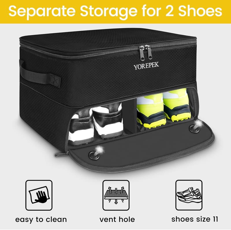 Golf Trunk Organizer for Men with Ventilated Shoe Compartment