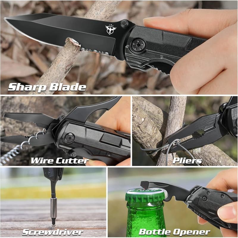 Multitool Pocket Knife for Men - Perfect for Birthdays & Anniversaries