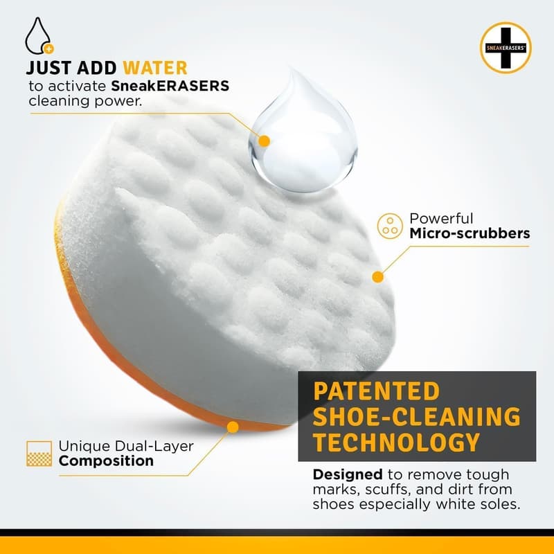 Premium Sneaker Cleaner Kit with Dual-Sided Sponges – 10 Pack