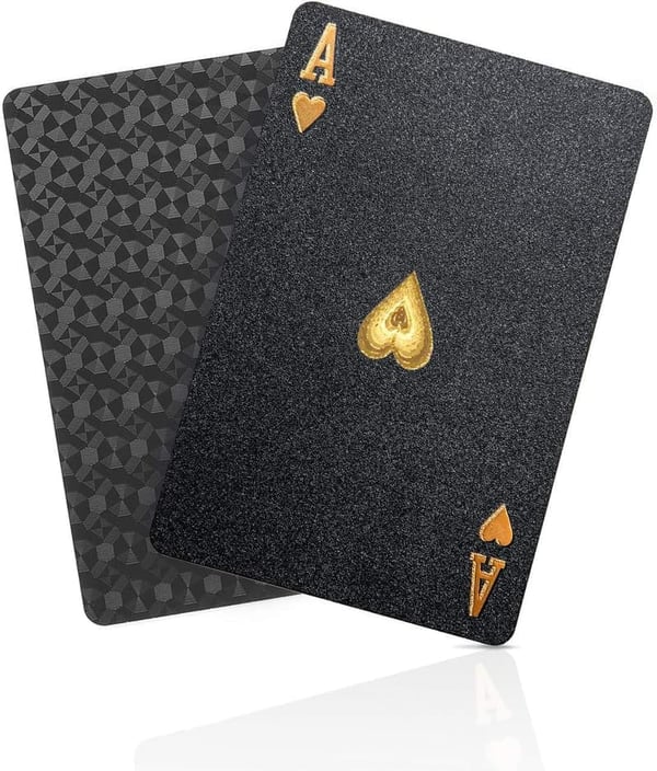 Waterproof Black Diamond Poker Playing Cards Set