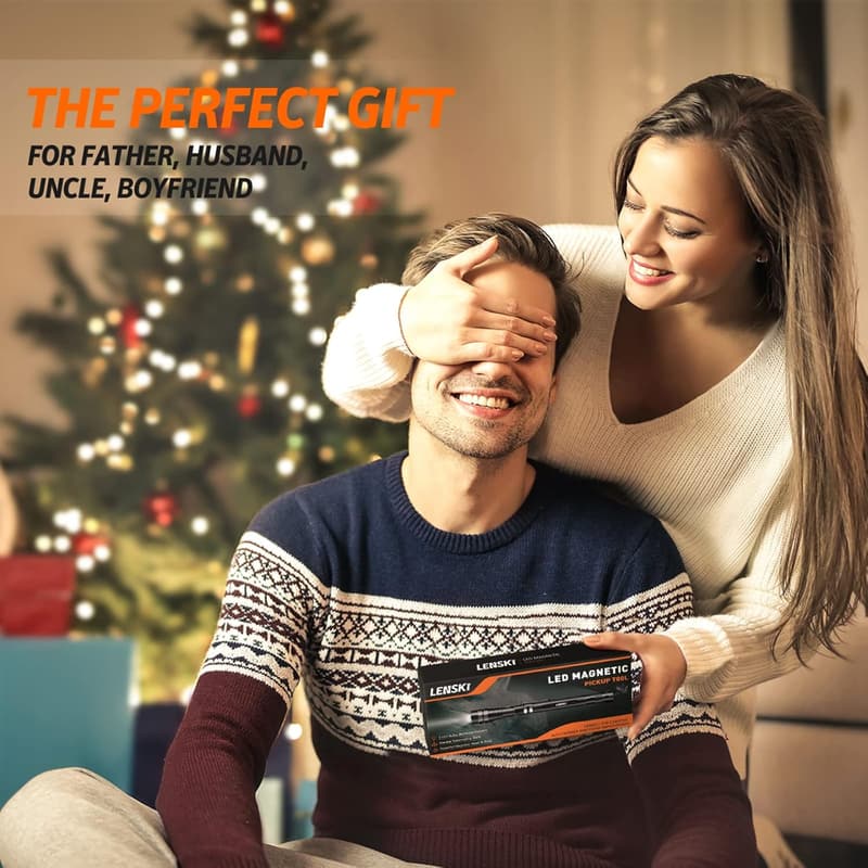 Flexible Magnetic Pickup Tool with LED for Father's Day