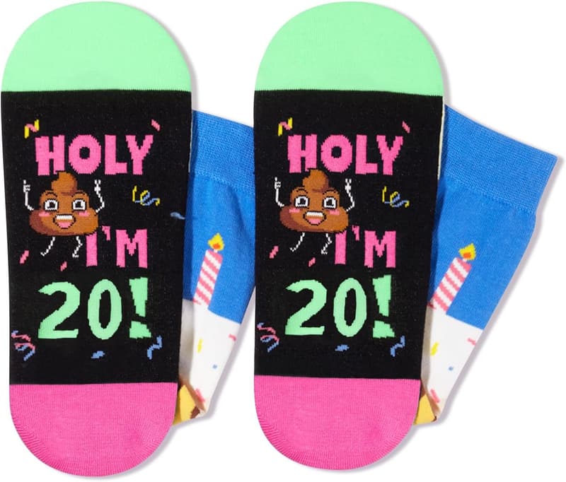 20th Birthday Socks for Women - Fun Gift Idea