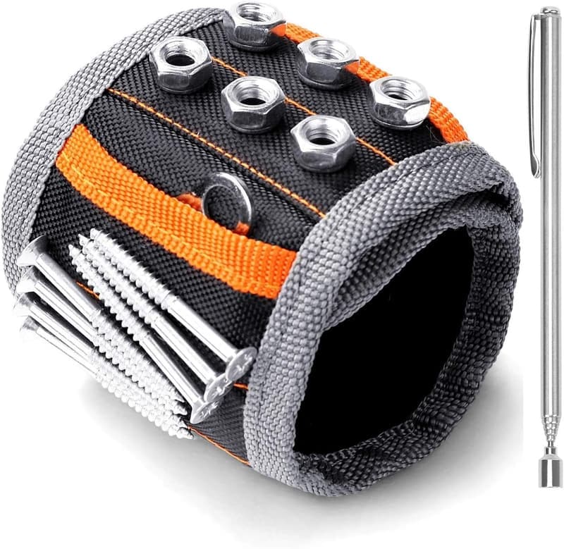 Magnetic Wristband Tool Gift for Dad with Strong Magnets