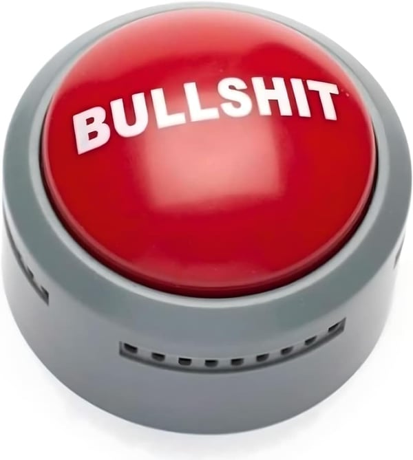 Hilarious BS Button with Sound & Flashing Light - Great Gag Gift