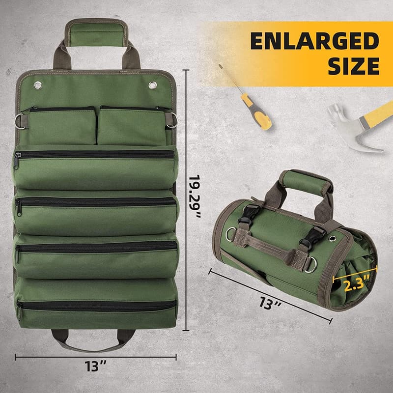 Portable Heavy-Duty Tool Bag Organizer for Men