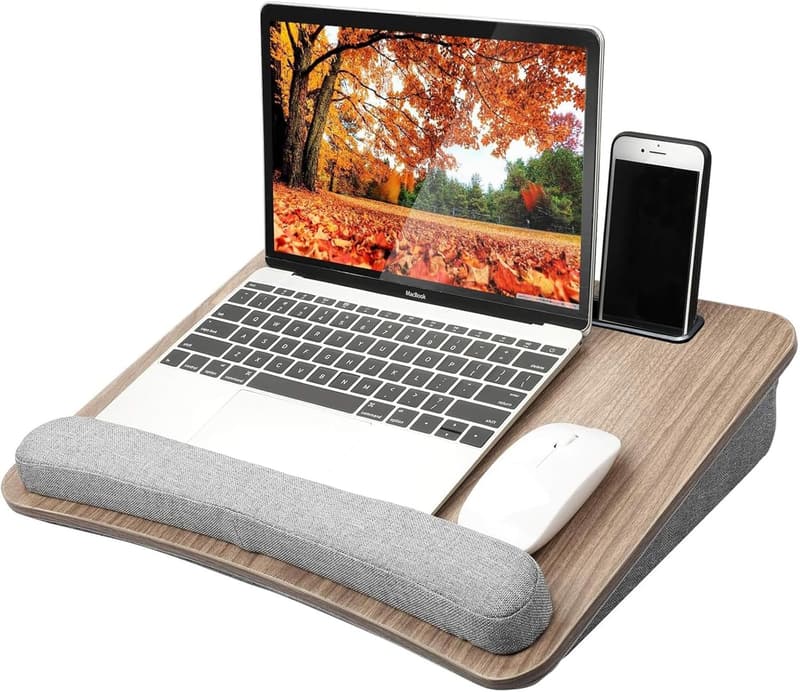 Portable Laptop Desk with Cushion for Home Office & Students