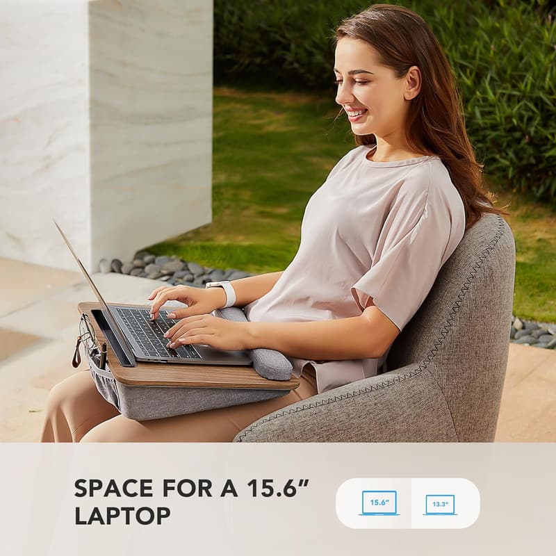 Portable Laptop Desk with Cushion for Home Office & Students