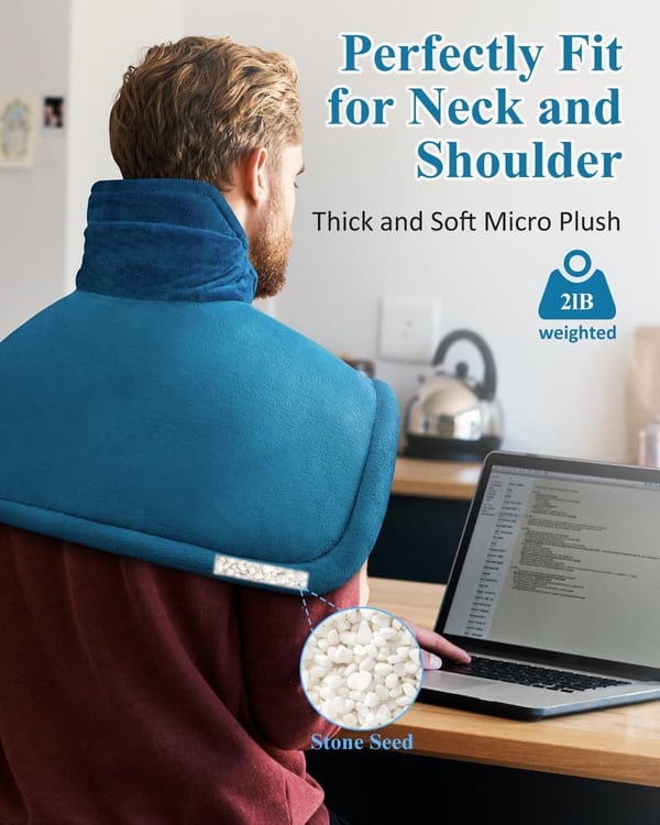 Electric Heating Pad for Neck & Shoulders – Father's Day Gift