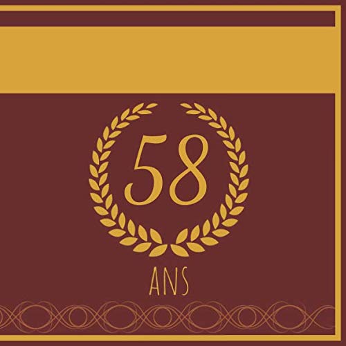 Personalized 58th Anniversary Journal - 100 Pages for Men and Women