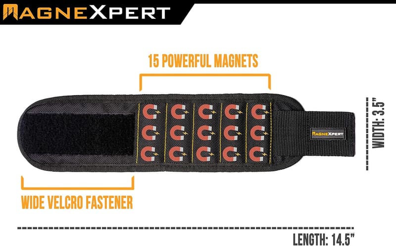 Magnelex Magnetic Wristband - Ballistic Nylon with 15 Magnets