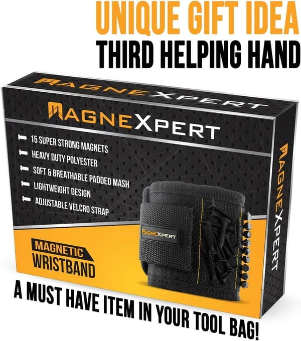 Magnelex Magnetic Wristband - Ballistic Nylon with 15 Magnets
