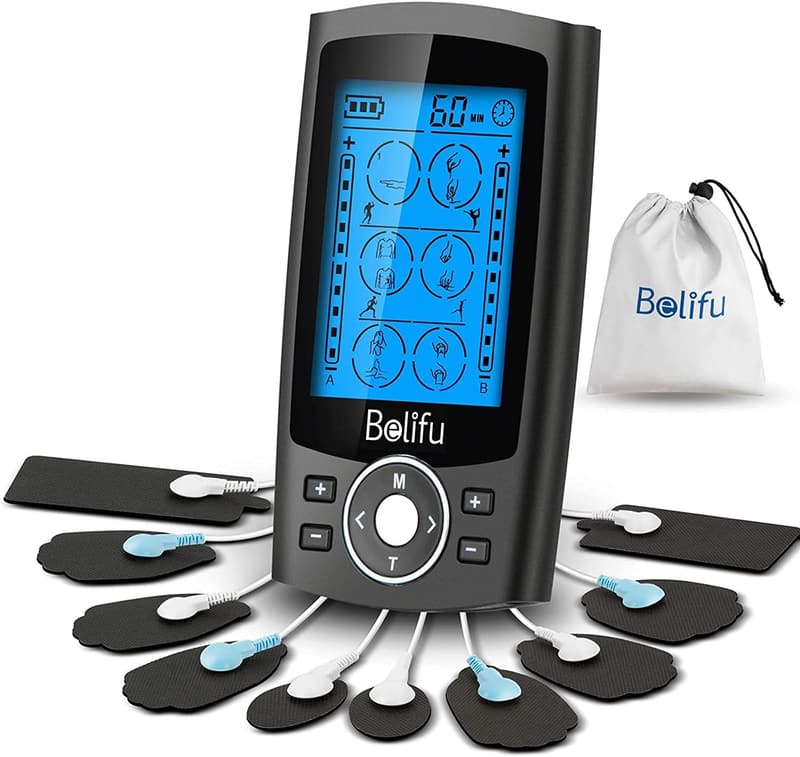 TENS Muscle Stimulator Unit with 24 Modes and 10 Pads