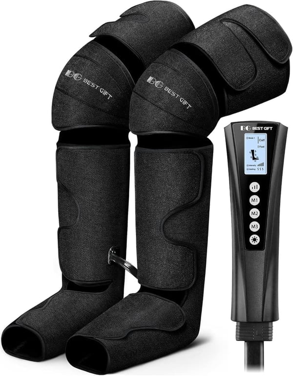 Air Compression Leg Massager with Heat - Ideal Gift for Parents